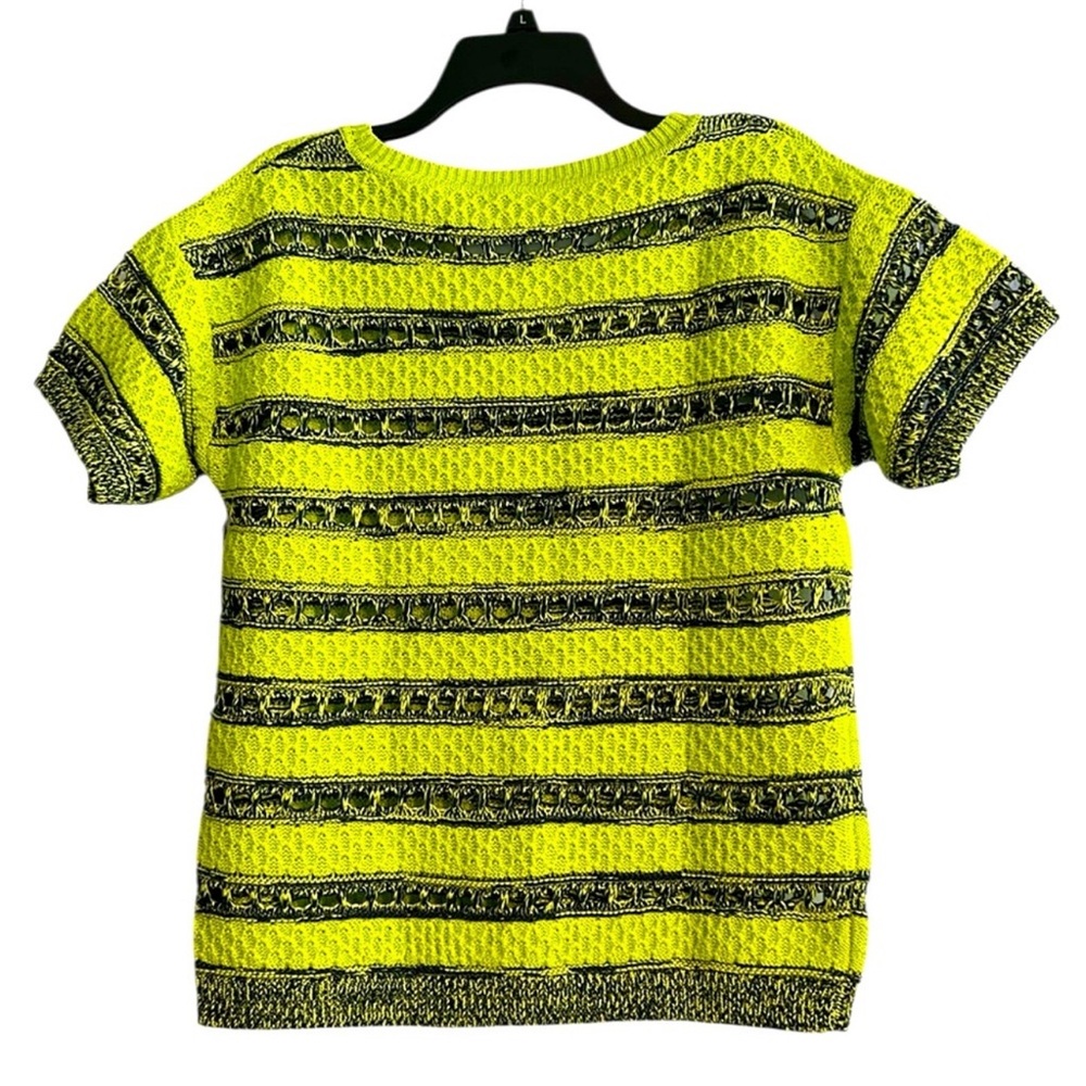 Rondina New York Vibrant Grass Green Navy Top Sweater